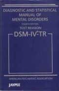 Diagnostic and statistical manual of mental disorders (DSM-IV TR)